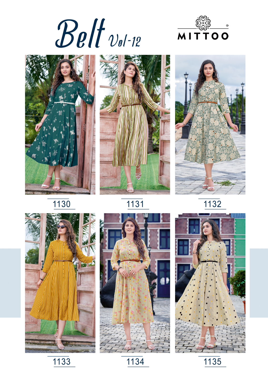 Mittoo Belt Vol 12 Wholesale Party Wear Printed Kurtis Catalog